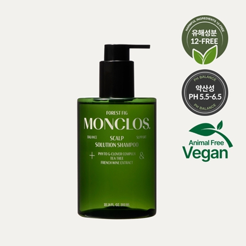 [몽클로스] 스칼프 솔루션 샴푸 300ml  (샴푸/린스/트리트먼트)