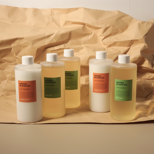 소소코 아로마 부드러운 모발 두피 저자극 HGE 순한 샴푸 그린허브 350ml  (샴푸/린스/트리트먼트)