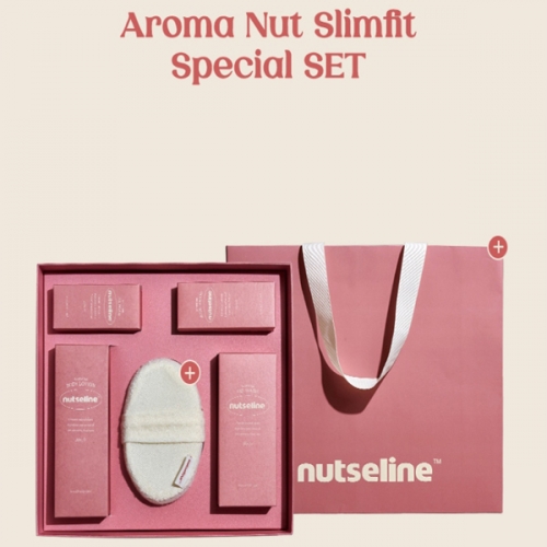 [넛세린]아로마넛특판기획세트/셀루라이트바디관리/(바디로션200+30ml)+(오일워시315+105ml)+스펀지  (바디로션/크림/핸드/풋케어)