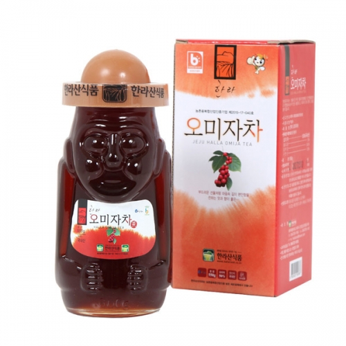 [제주마씸] 특유의 맛과 향 한라산 오미자차(유리병) 550g  (차/티백/코코아)