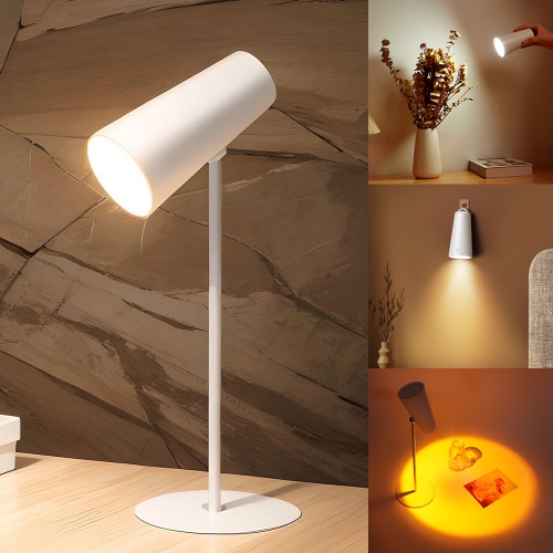 [젤센] 4IN1 스마트 선셋 라이트 LED 무선 데스크램프  (조명/전구)