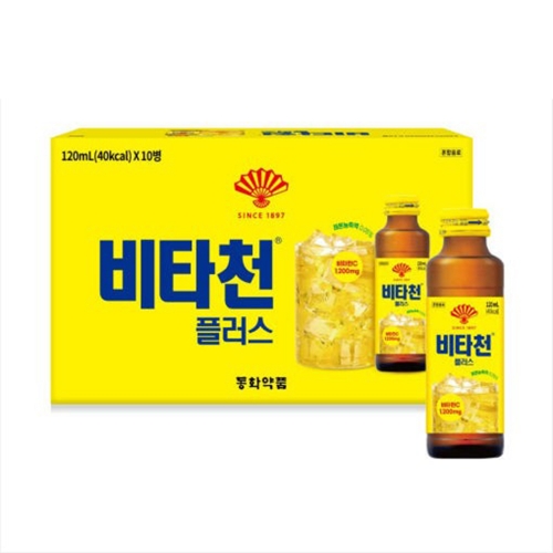 [동화약품] 부채표 비타천 플러스 드링크 비타민 음료 120ml 10개입  (영양/건강보조제)