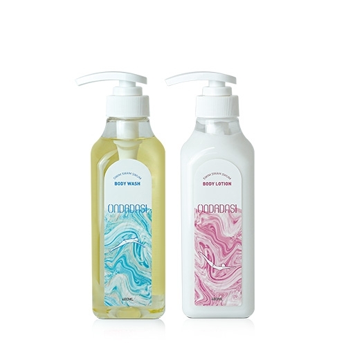 [온다다시] 수영장 바디워시480ml+바디로션480ml+쇼핑백  (선물세트/여행키트)