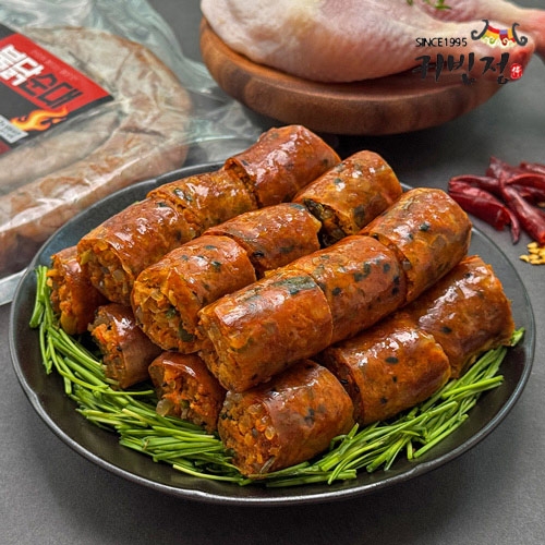 [귀빈정] 26년전통맛집 회심작! 맛있게 매운 수제 불닭순대 500g x 2팩  (만두/국수/스파케티/냉면)