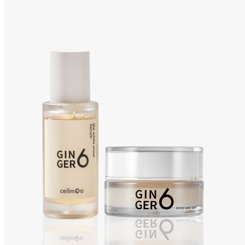 [진저6] 데일리케어 2종세트 (세럼30ml+수분액티브워터크림50ml+선물박스+쇼핑백)  (에센스/세럼/앰플/오일)