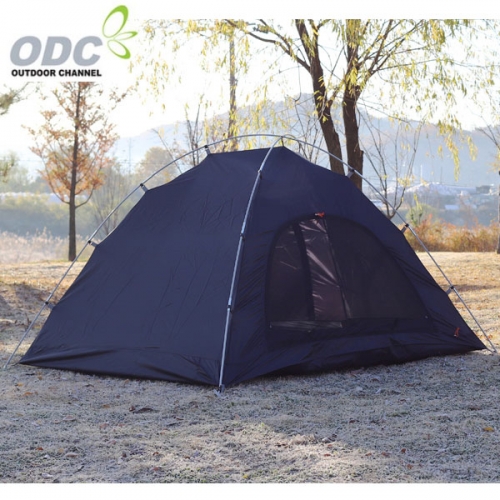 ODC 일체형 2~3인용 낚시 공원 텐트 룸2 블랙  (자동차/스포츠/레저)
