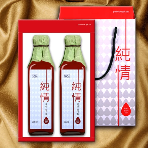 [국산]순정참기름2P 6호(300ml*2)  (식용유/참기름/오일류/시럽)