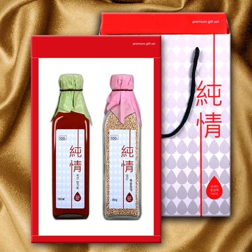 [국산]순정참기름/볶음참깨2P 1호(180ml/80g)  (식용유/참기름/오일류/시럽)