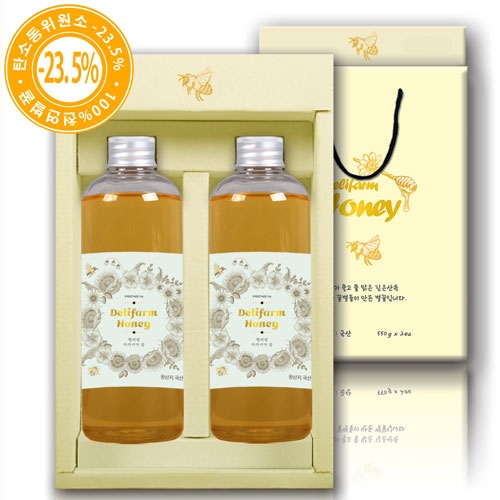 [아카시아]델리팜천연벌꿀 2호 2P(550g*2)  (기타건강식품)