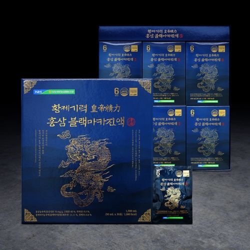 지리산마천농협 황제기력 홍삼 블랙마카진액 50mlx30포/쇼핑백포함  (홍삼/인삼/건강환)