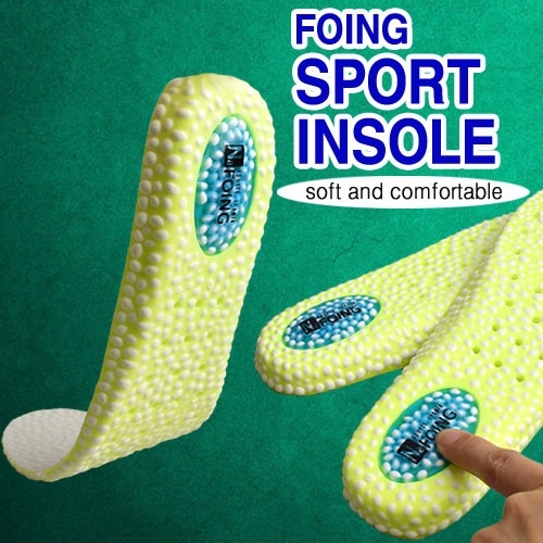 [DM-고급그린9800] 깔창1cm 에어펌프깔창 스포츠인솔 키높이인솔 남녀공용인솔 INSOLE  (깔창/신발끈)