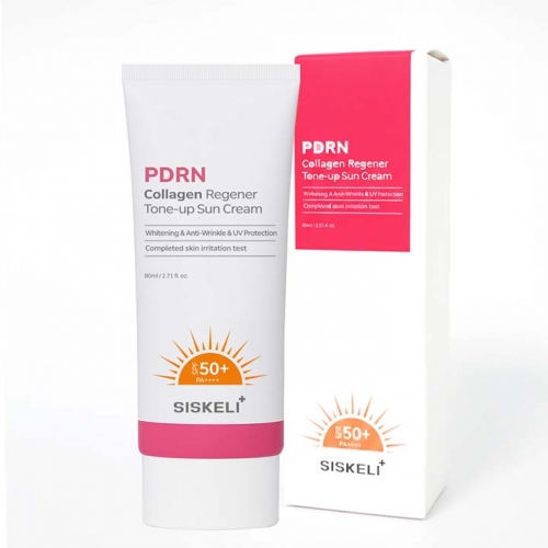 [시스켈리] PDRN 콜라겐 리제너 톤업 선크림 SPF50+ PA++++ 80ml  (기능성화장품)