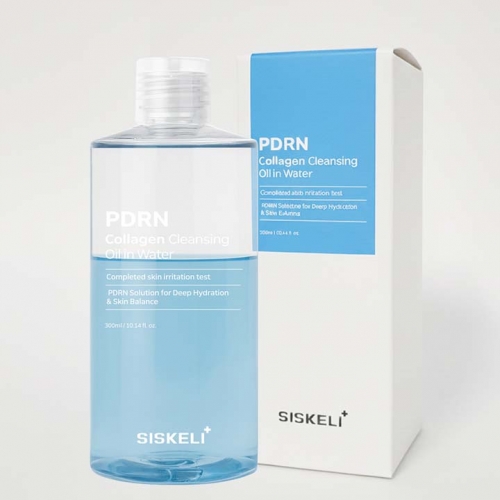 [시스켈리] 1+1 PDRN 콜라겐 클렌징 오일 인 워터 300ml  (기능성화장품)