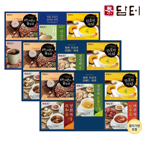 [담터] 다정 선물세트 x 3세트 (쇼핑백동봉)  (차/티백/코코아)
