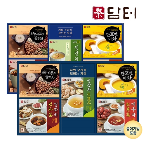 [담터] 다정 선물세트 x 2세트 (쇼핑백동봉)  (차/티백/코코아)