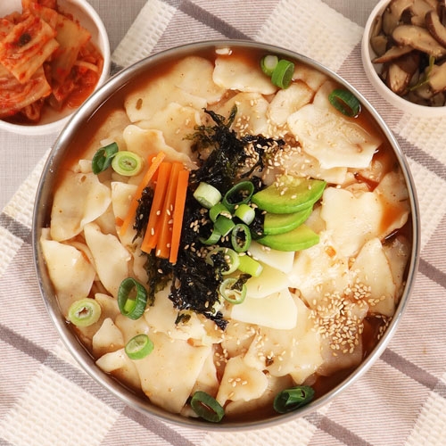 [생면/냉동]장수제비 5인분(수제비1kg+장칼국수소스5봉)  (만두/국수/스파케티/냉면)