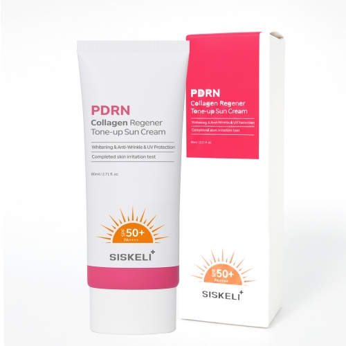 [시스켈리] PDRN 콜라겐 리제너 톤업 선크림 SPF50+ PA++++ 80ml  (기능성화장품)