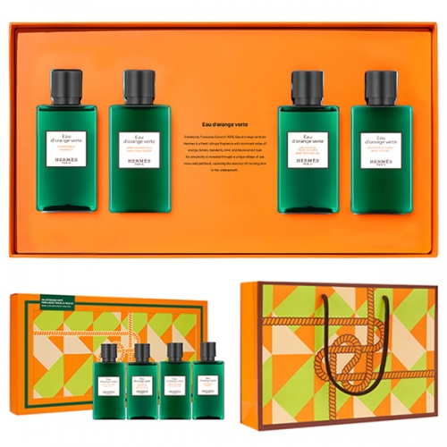 [Hermes] 에르메스 오도렌지 헤어&바디 트래블 4종키트(신형)  + 쇼핑백포함  (헤어스타일링/헤어영양제)