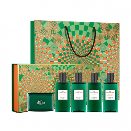 [Hermes] 에르메스 오도렌지 베르테 헤어&바디 5종세트 + 쇼핑백포함  (헤어스타일링/헤어영양제)