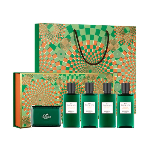 [Hermes] 에르메스 오도렌지 베르테 헤어&바디 5종세트 + 쇼핑백포함  (선물세트/여행키트)