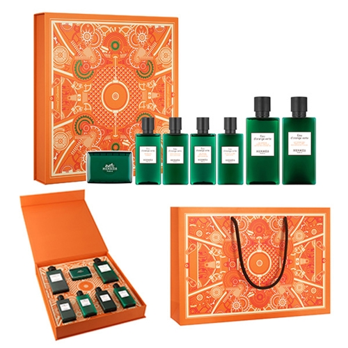 [Hermes] 에르메스 오도렌지 베르테 바디 스페셜 7종세트 + 쇼핑백포함  (선물세트/여행키트)