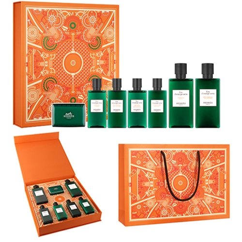 [Hermes] 에르메스 오도렌지 베르테 헤어 스페셜 7종세트 + 쇼핑백포함  (선물세트/여행키트)