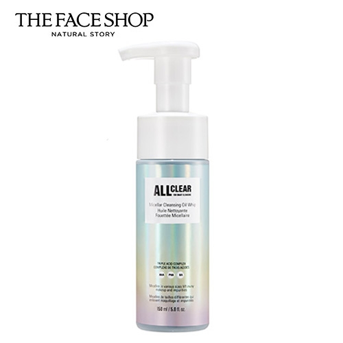 더페이스샵 올클리어 미셀라 클렌징 오일 휩 150ml  (클렌징/필링)