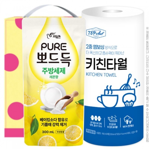 뽀드득주방세제300리필 롤타입키친타올(2종)  (주방세제)