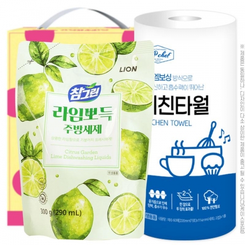 참그린라임300리필 롤타입키친타올(2종)  (주방세제)