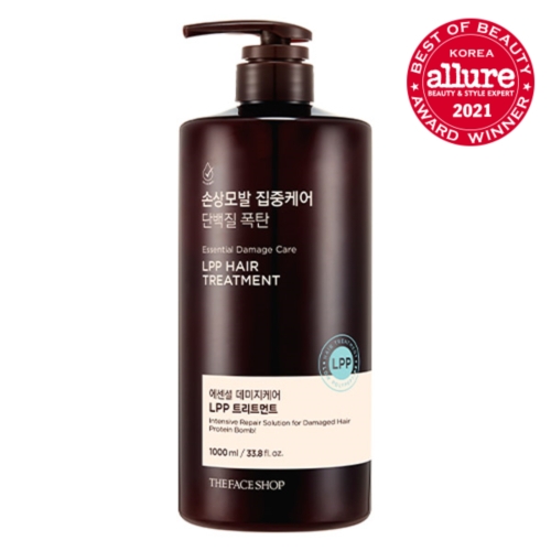 더페이스샵 에센셜 데미지케어 LPP 트리트먼트 1000ml  (샴푸/린스/트리트먼트)