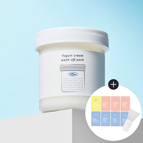[와더스킨] 요거크림 워시오프 마스크팩 130ml  (마사지/마스크/팩)