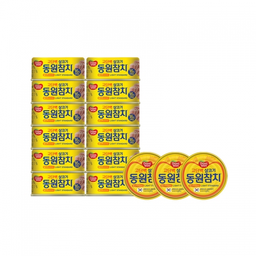 동원 고단백 살코기 참치 85g 15개  (통조림/캔/햄/잼)
