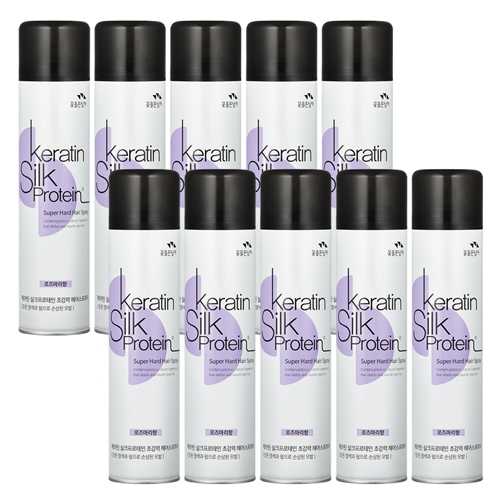 꽃을든남자 케라틴 실크프로테인 초강력 헤어스프레이 로즈마리향 300ml x 10개  (헤어스타일링/헤어영양제)