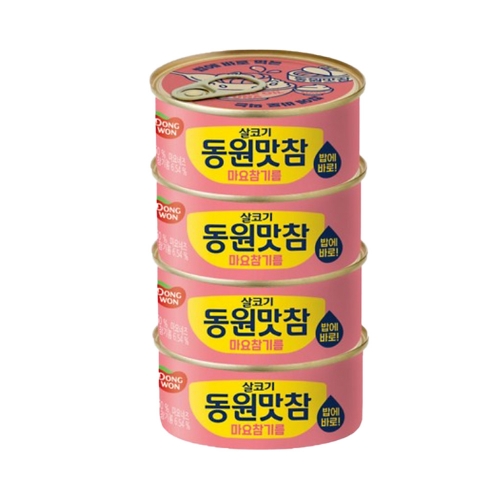 동원맛참 마요참기름 살코기참치 135g 4번들  (통조림/캔/햄/잼)