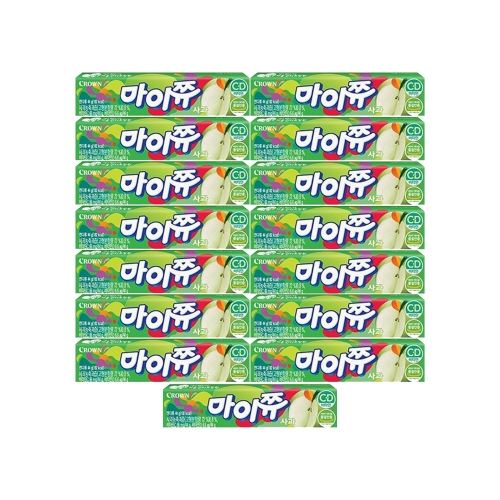 크라운 마이쮸 사과 44g 15개  (과자/껌/스낵류)