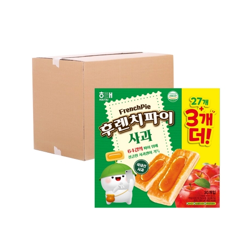 [박스] 해태 후렌치파이 사과 384g 6입  (빵/케익/밀가루가공식품)