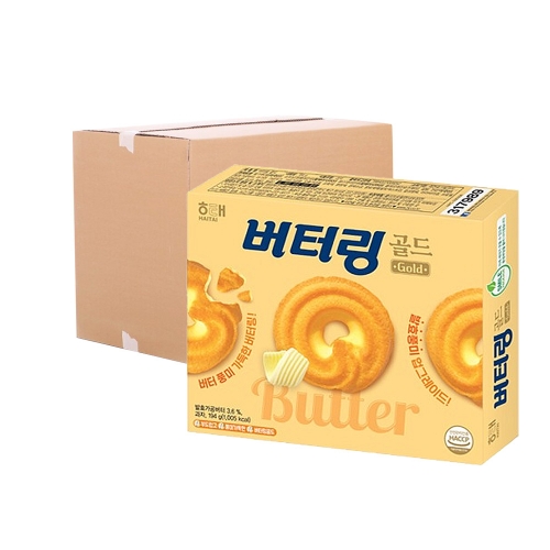 [박스] 해태 버터링 골드 194g 12입  (빵/케익/밀가루가공식품)