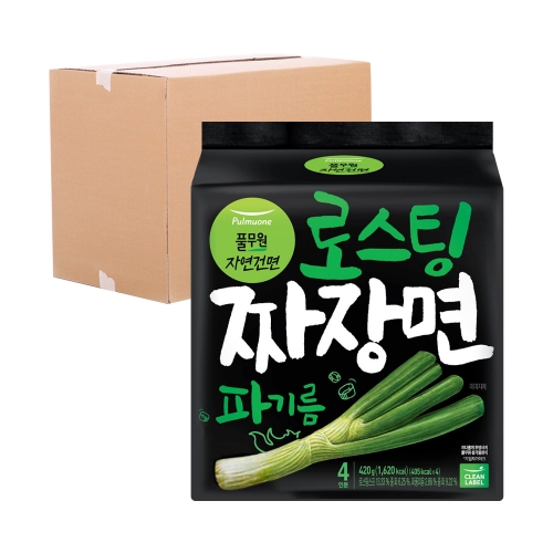 [박스] 풀무원 로스팅 파기름 짜장면 105g 32입  (봉지라면)