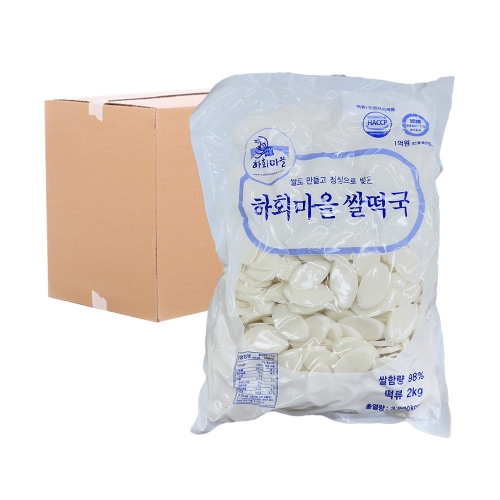 [박스] 하회마을 쌀떡국떡(수입) 2kg 5입  (튀김류/어묵류)