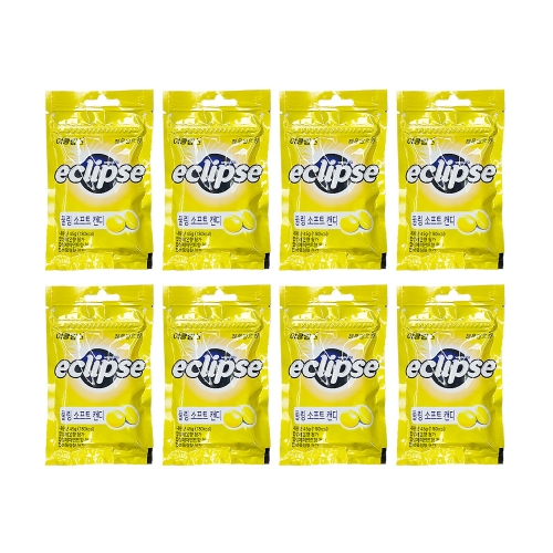 마즈 이클립스 쿨링소프트캔디 레몬민트향 45g 8입  (과자/껌/스낵류)