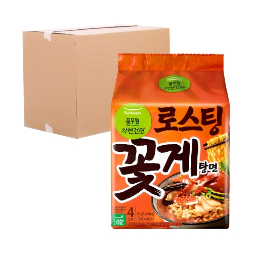 [박스] 풀무원 로스팅 꽃게탕면 103g 32입  (봉지라면)