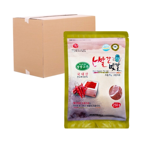 [박스] 해가원 청양고추가루(국산) 250g 25입  (물엿/식초/소스/액젖)