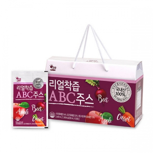 [행복한농장] 리얼 착즙 ABC주스 80mlx30포  (과즙음료)