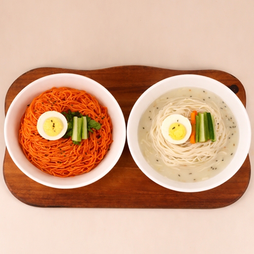 [백년전통]비빔&콩국수 6인분 세트(소면2봉+비빔장3봉+콩가루3봉)  (만두/국수/스파케티/냉면)