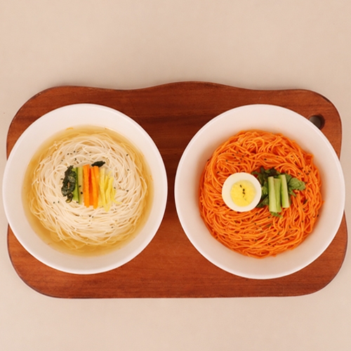 [백년전통]잔치&비빔국수 9인분 세트(소면3봉+멸치맛스프5봉+비빔장4봉)  (만두/국수/스파케티/냉면)