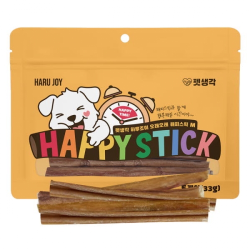[펫생각] 하루조이_해피스틱_M(13cm*5개입)_강아지용  (애견간식)