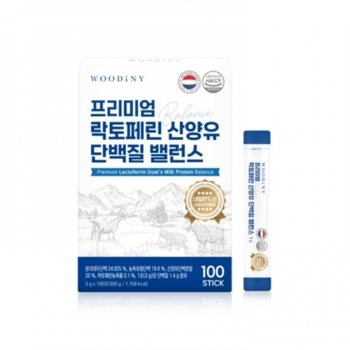 [우디니] 1+1 프리미엄 락토페린 산양유 단백질 밸런스 (1박스내 3gx100포)  (기타 건강식품)