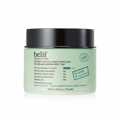 빌리프 프라블럼 솔루션 비건 토너 패드 150ml(증정품 증정)  (스킨/토너/미스트)