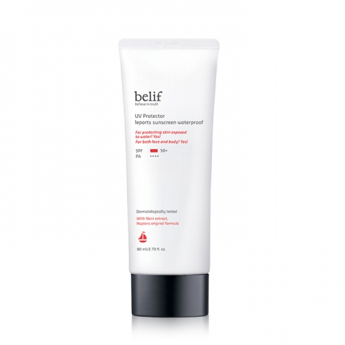 빌리프 UV 프로텍터 레포츠 선스크린 워터프루프 80ml(증정품 증정)  (핸드워시/립케어/선크림)