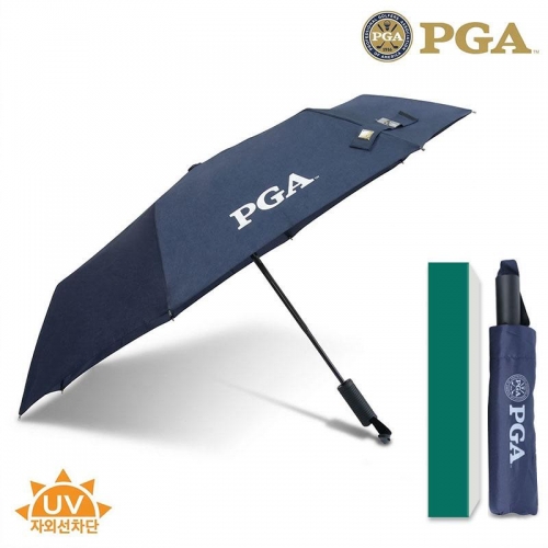 PGA 55완전자동3단UV차단우양산(네이비)(손잡이일자형)1P  (우산/양산/우비)